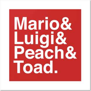 Helvetica Mario Video Game Characters Posters and Art